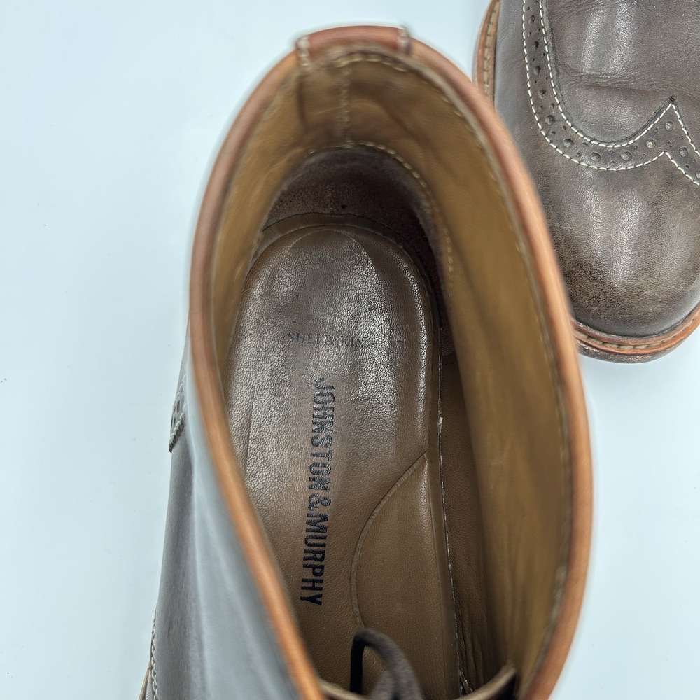 Johnston & Murphy Wingtip‎ Sheepskin Boots Men's Size 8.5 - Picture 8 of 10